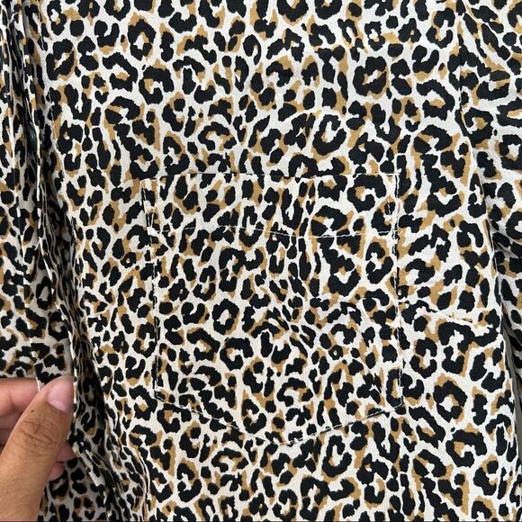 J. Crew animal print blouse 4 - Picture 4 of 8